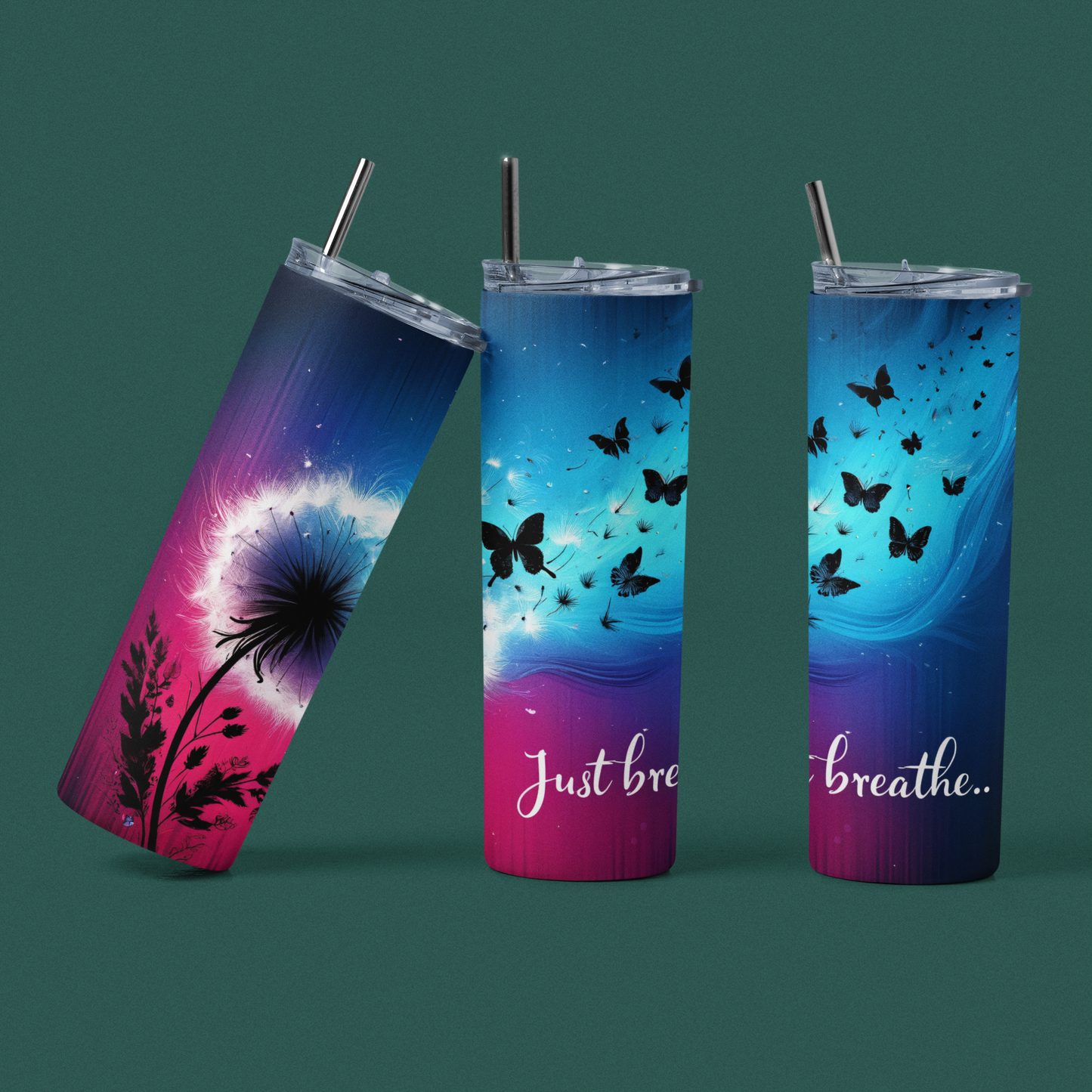 Just Breathe Mindfulness Tumbler