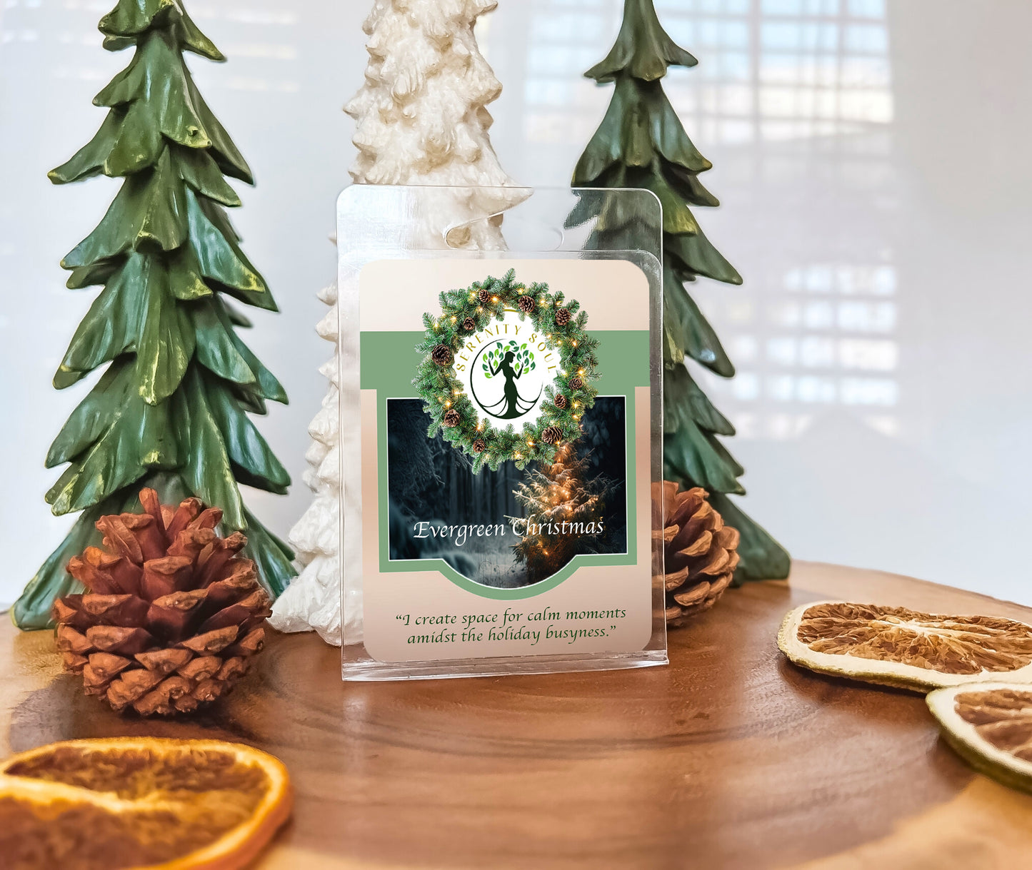 Luxury Christmas Wax Melt Evergreen Christmas